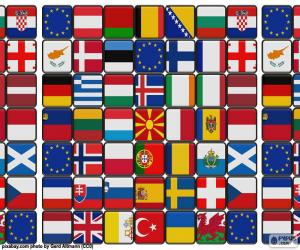 Puzzle Σημαίες της Ευρώπης
